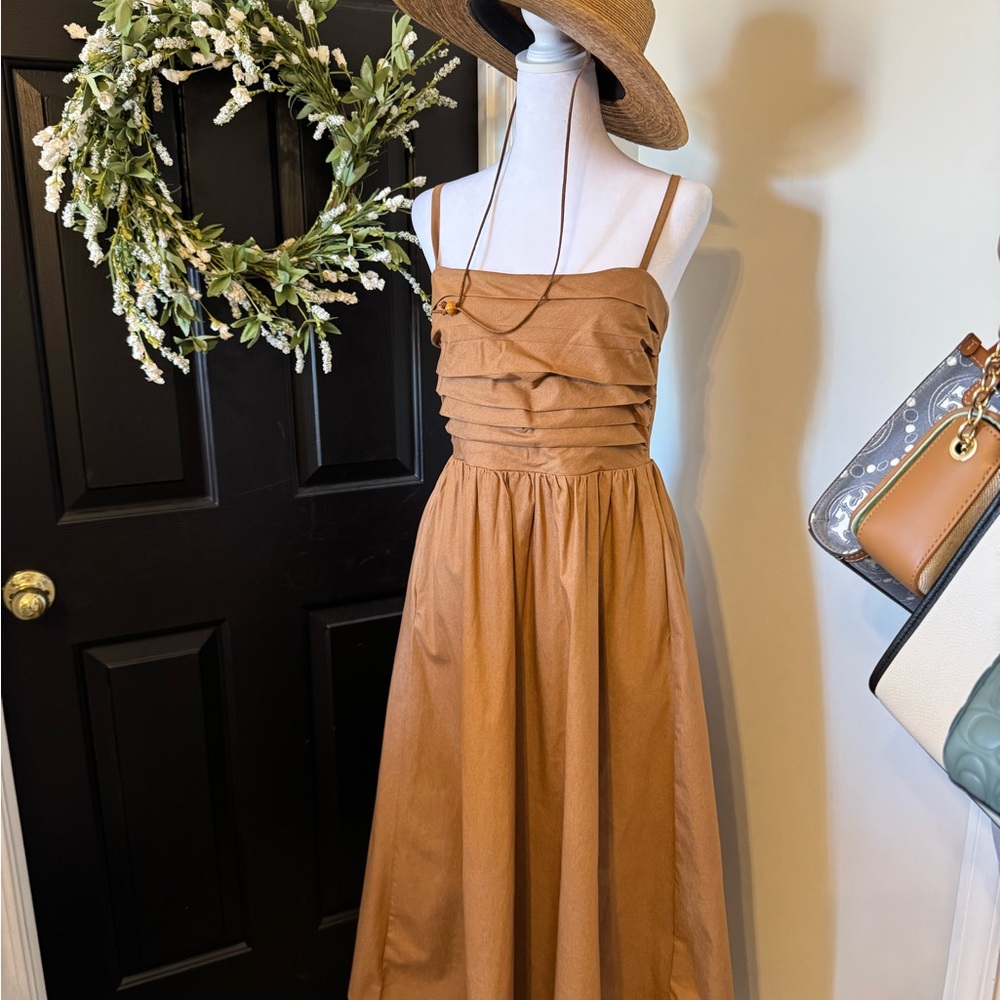 MELLODAY Caramel Dress
